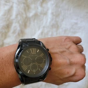 Michael Kors all black womans watch
